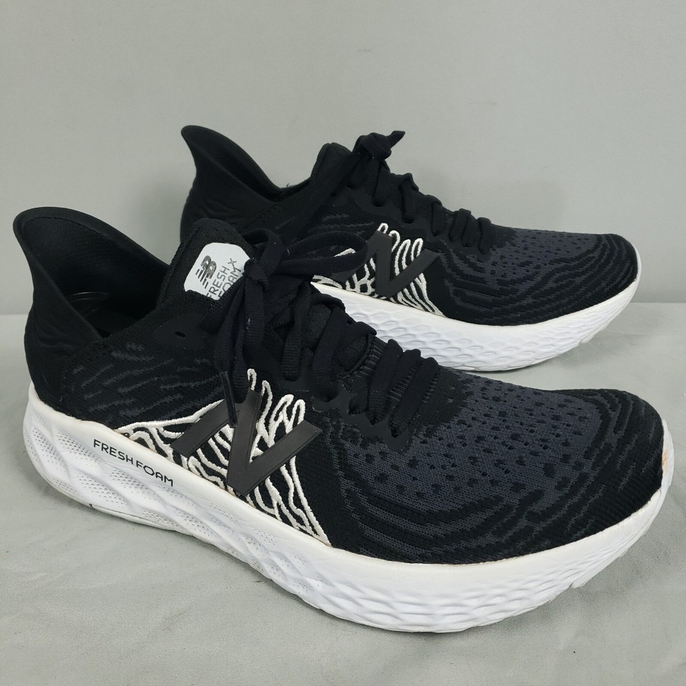 New Balance Black and White Fresh Foam Sneakers
